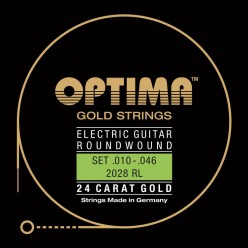 Optima 7166599 Gitara elektryczna struny Gold Strings Round Wound